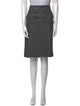 Burberry London Wool Knee-Length Skirt