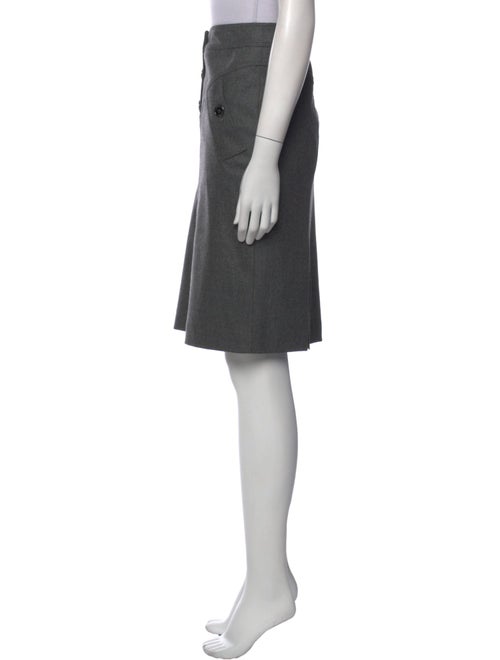 Burberry London Wool Knee-Length Skirt