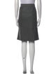 Burberry London Wool Knee-Length Skirt