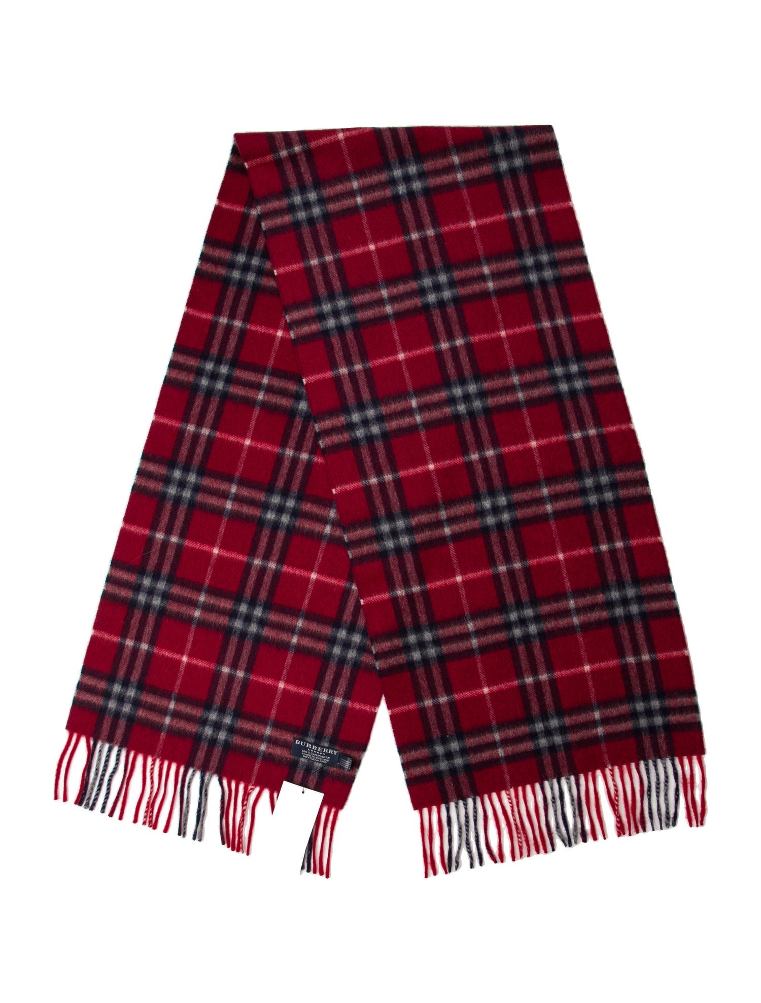 Burberry London Cashmere Nova Check Pattern Scarf