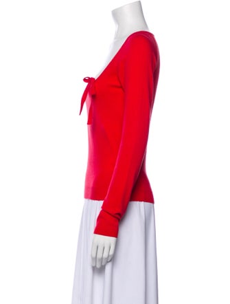 Burberry London Square Neckline Long Sleeve Top