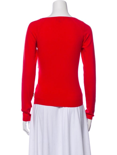 Burberry London Square Neckline Long Sleeve Top