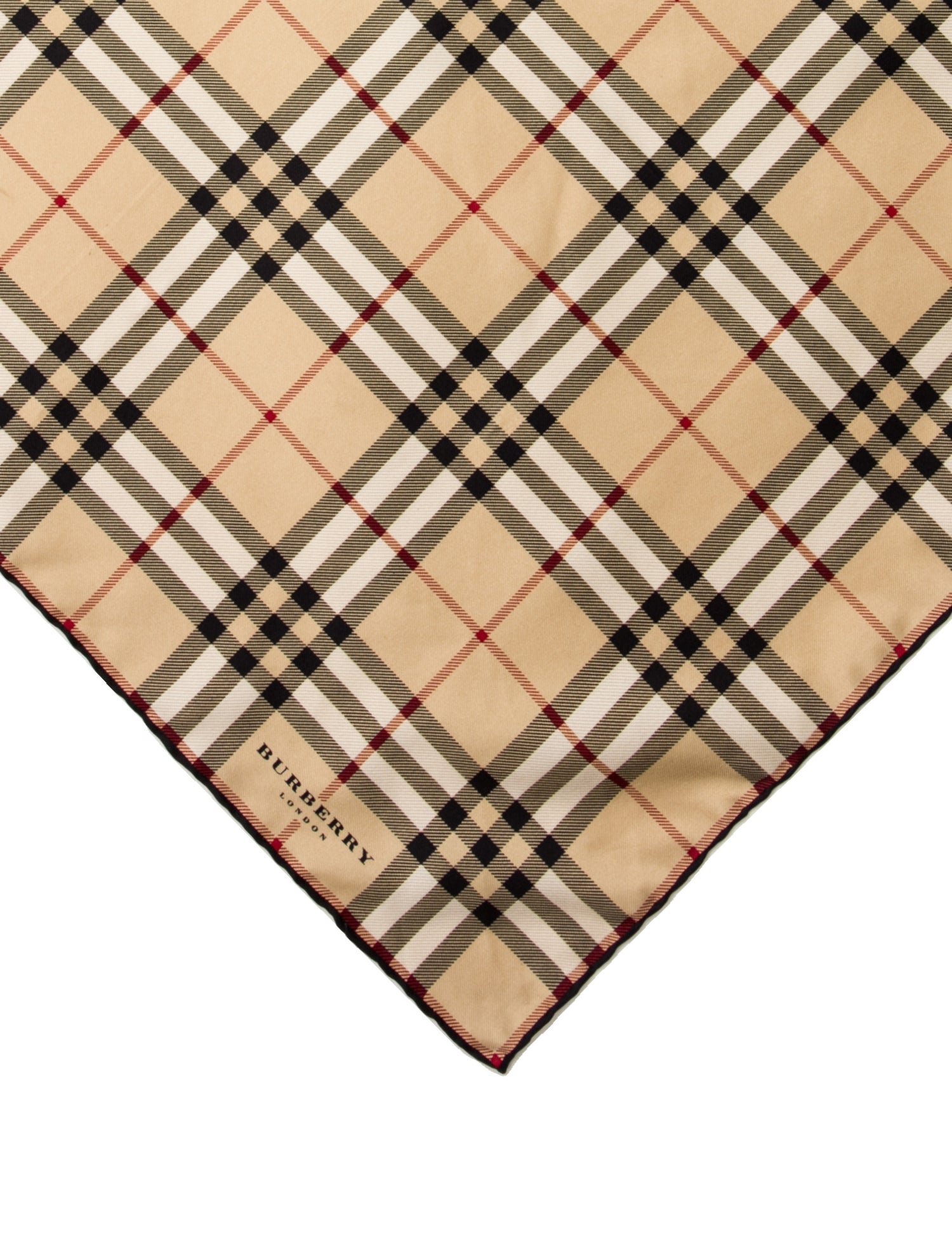Burberry London Silk Nova Check Pattern Scarf