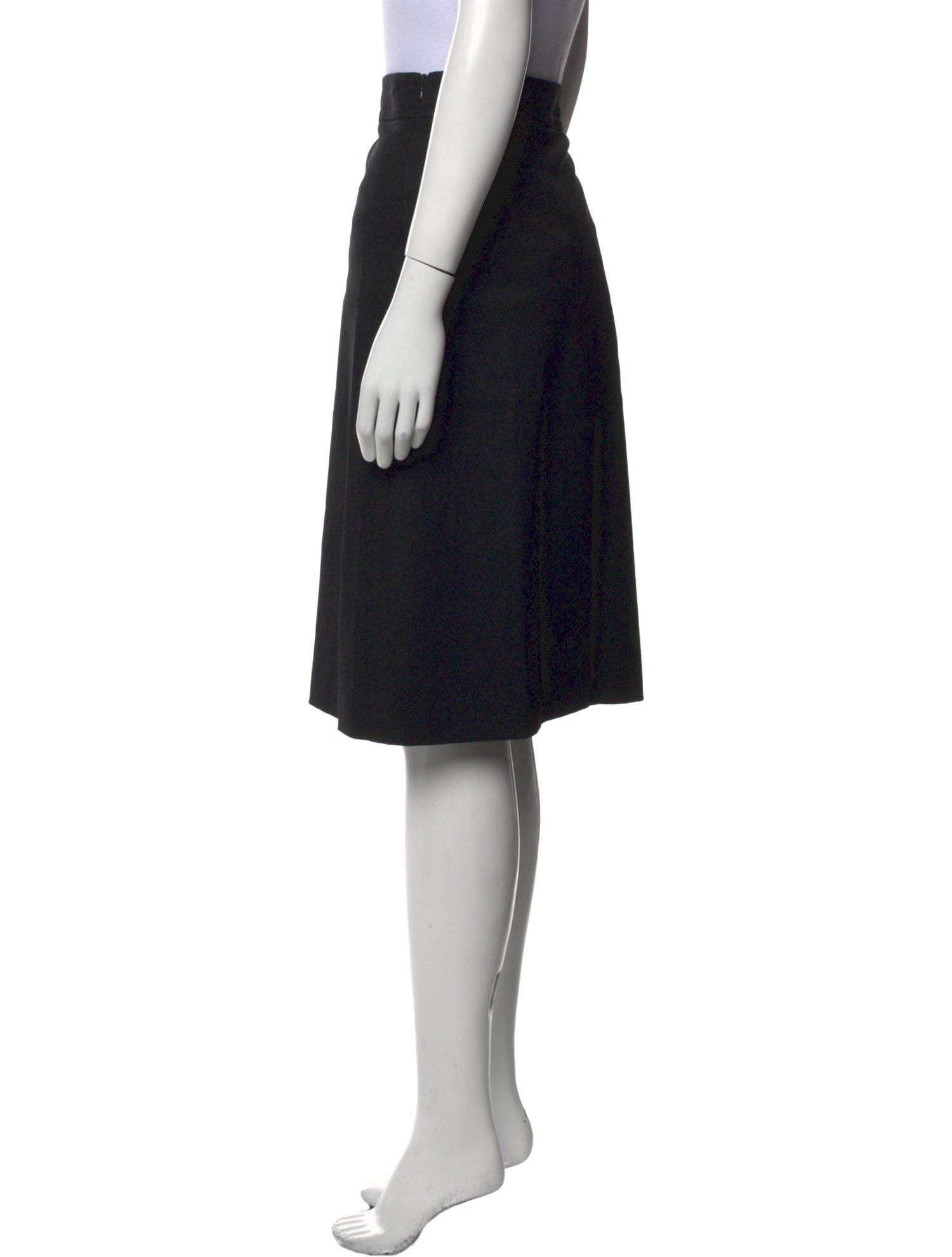 Burberry London Wool Knee-Length Skirt