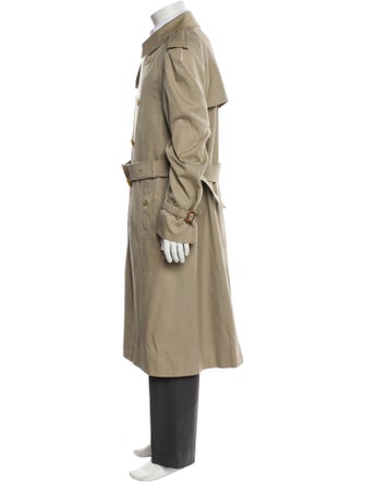 Burberry London House Check Pattern Trench Coat