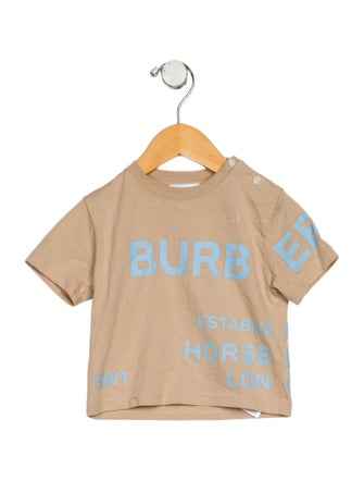 Burberry London infan t boys' neutral and blue t-shirt