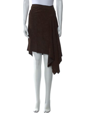Burberry London Suede Mini Skirt