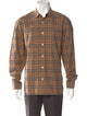 Burberry London House Check Pattern Long Sleeve Shirt