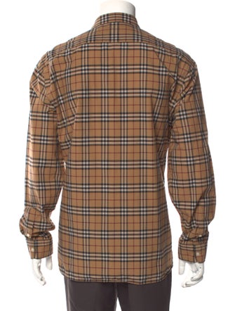 Burberry London House Check Pattern Long Sleeve Shirt