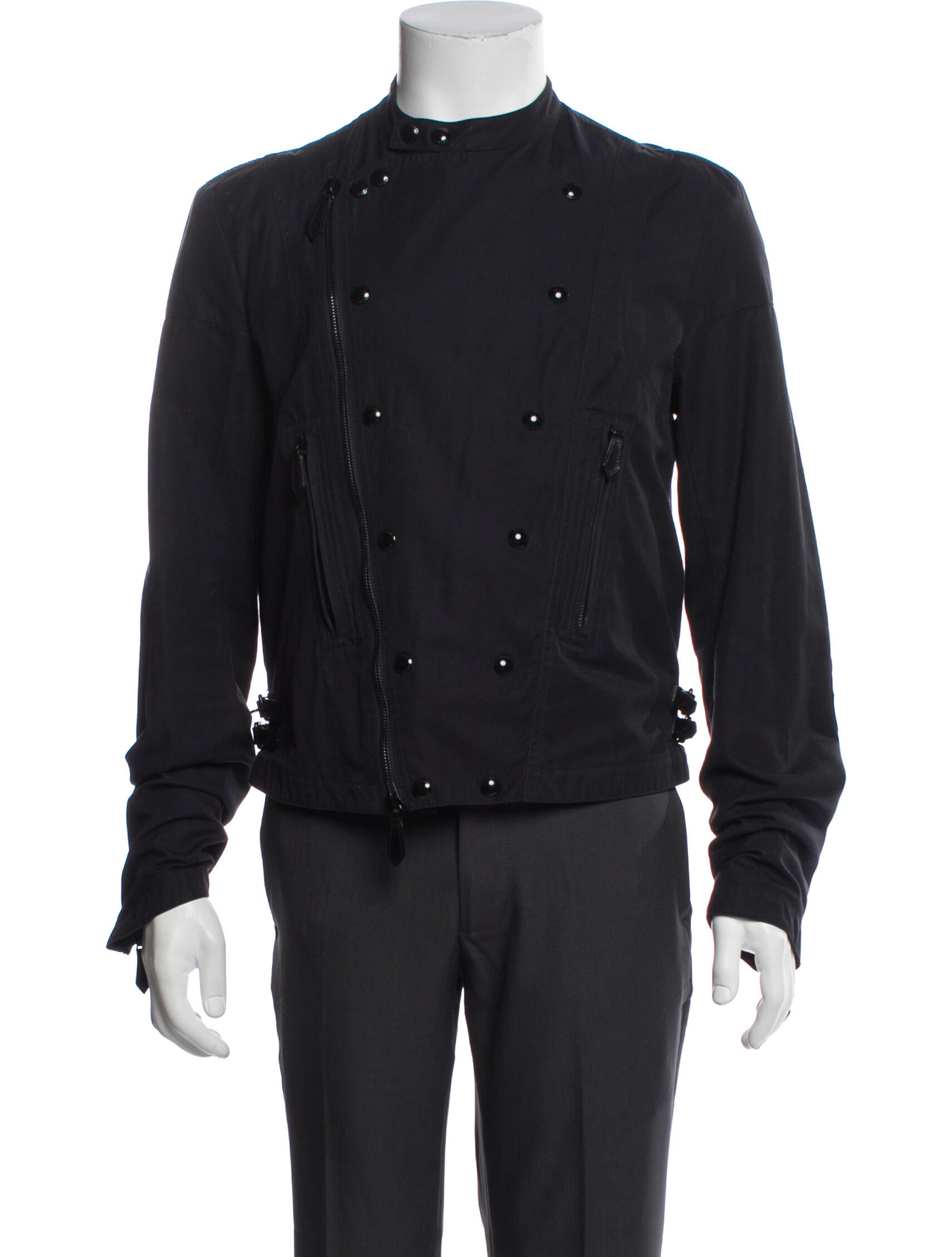 Burberry London Nova Check Pattern Moto Jacket