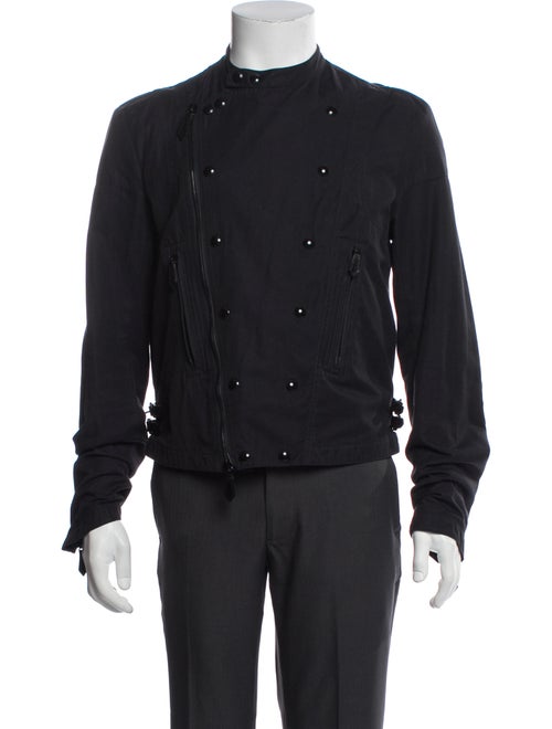 Burberry London Nova Check Pattern Moto Jacket