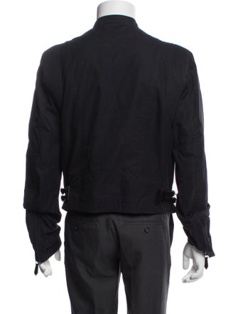 Burberry London Nova Check Pattern Moto Jacket