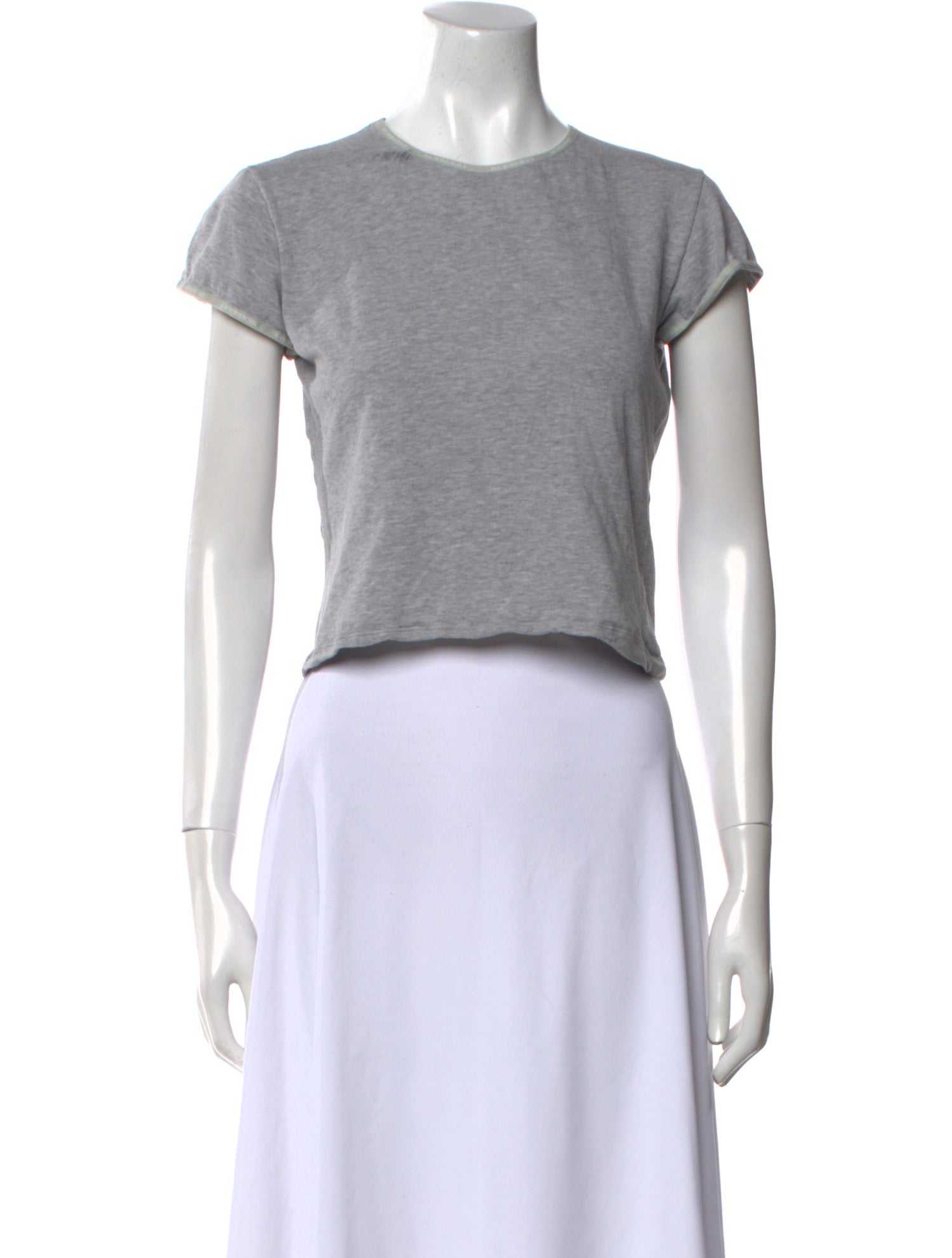 Burberry London Crew Neck Short Sleeve Crop Top