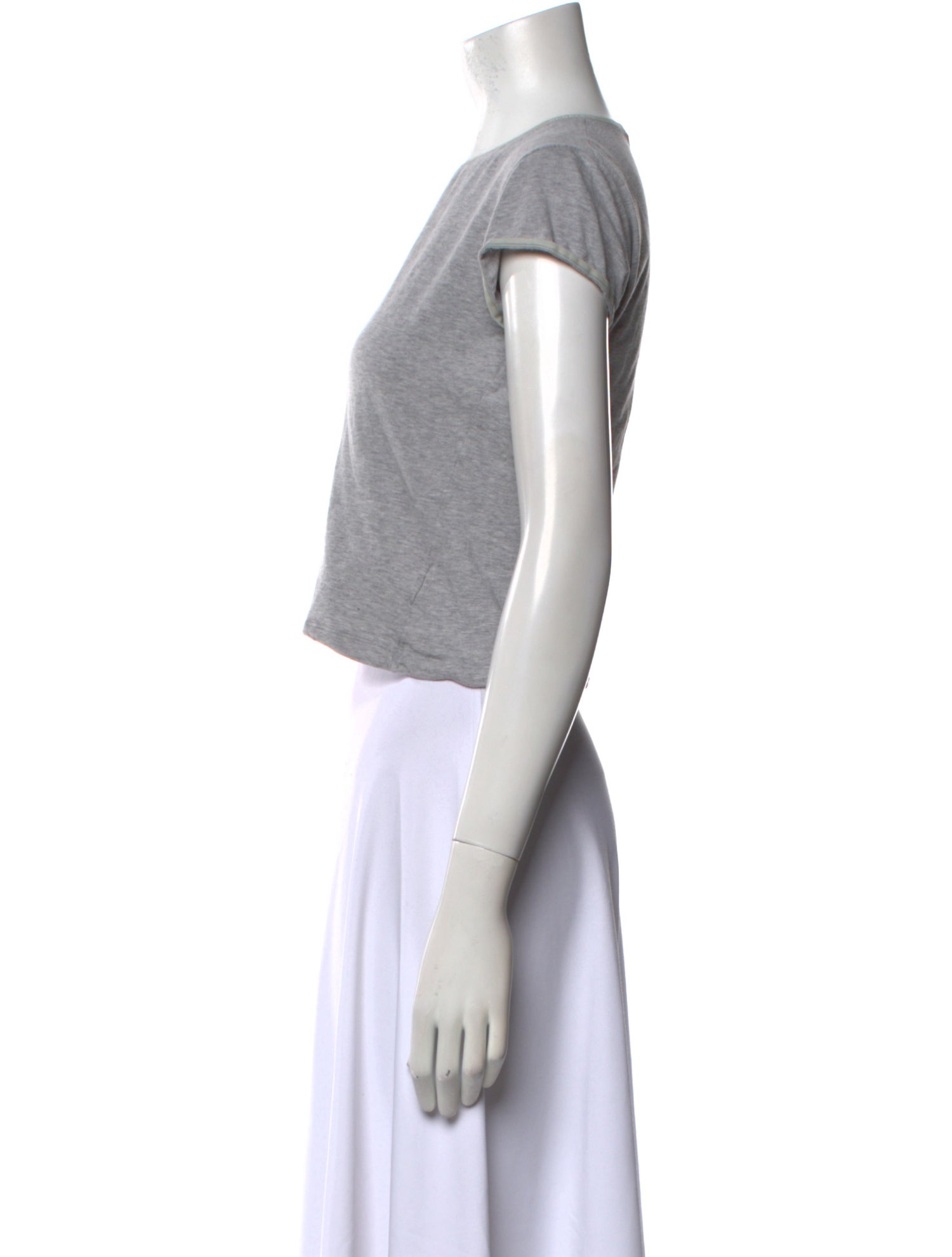 Burberry London Crew Neck Short Sleeve Crop Top