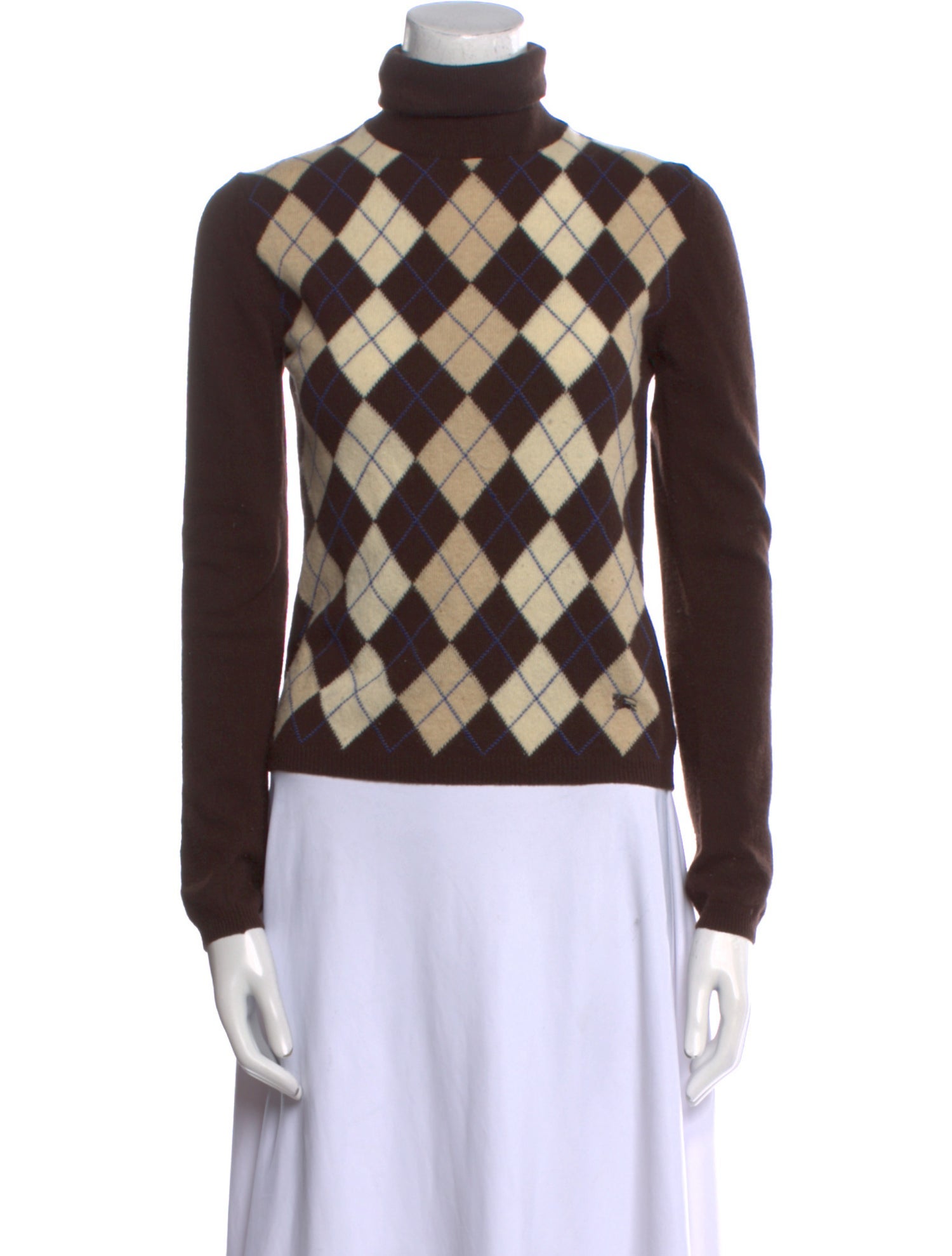 Burberry London Merino Wool Printed Sweater