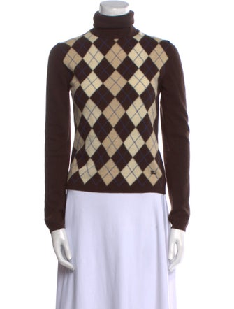 Burberry London Merino Wool Printed Sweater
