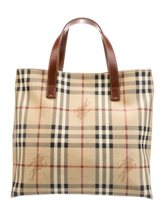 Burberry London Haymarket Check Top Handle Bag