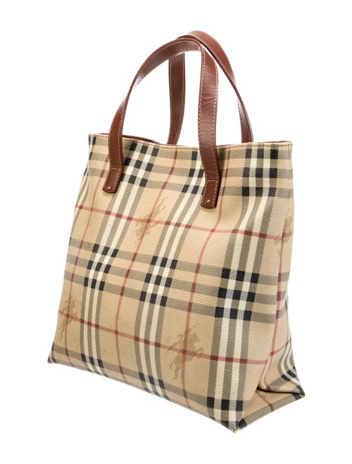 Burberry London Haymarket Check Top Handle Bag