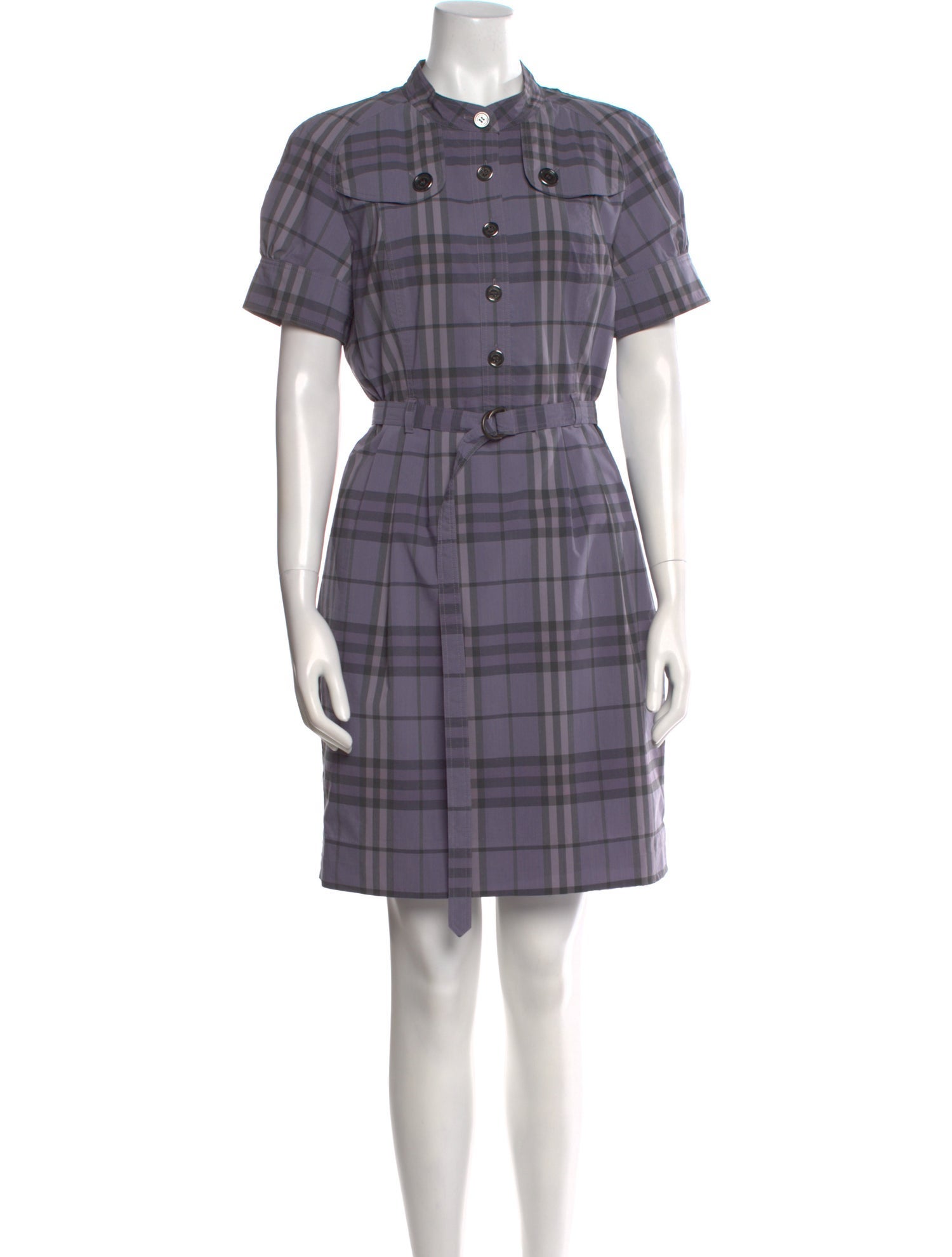 Burberry London Plaid Print Mini Dress