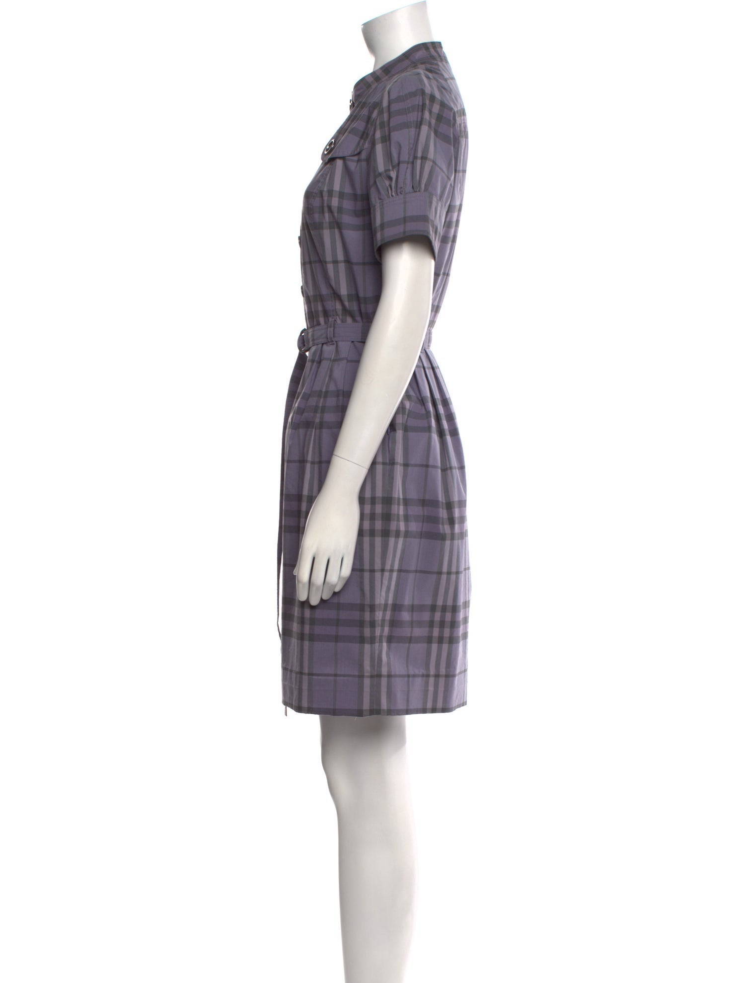Burberry London Plaid Print Mini Dress