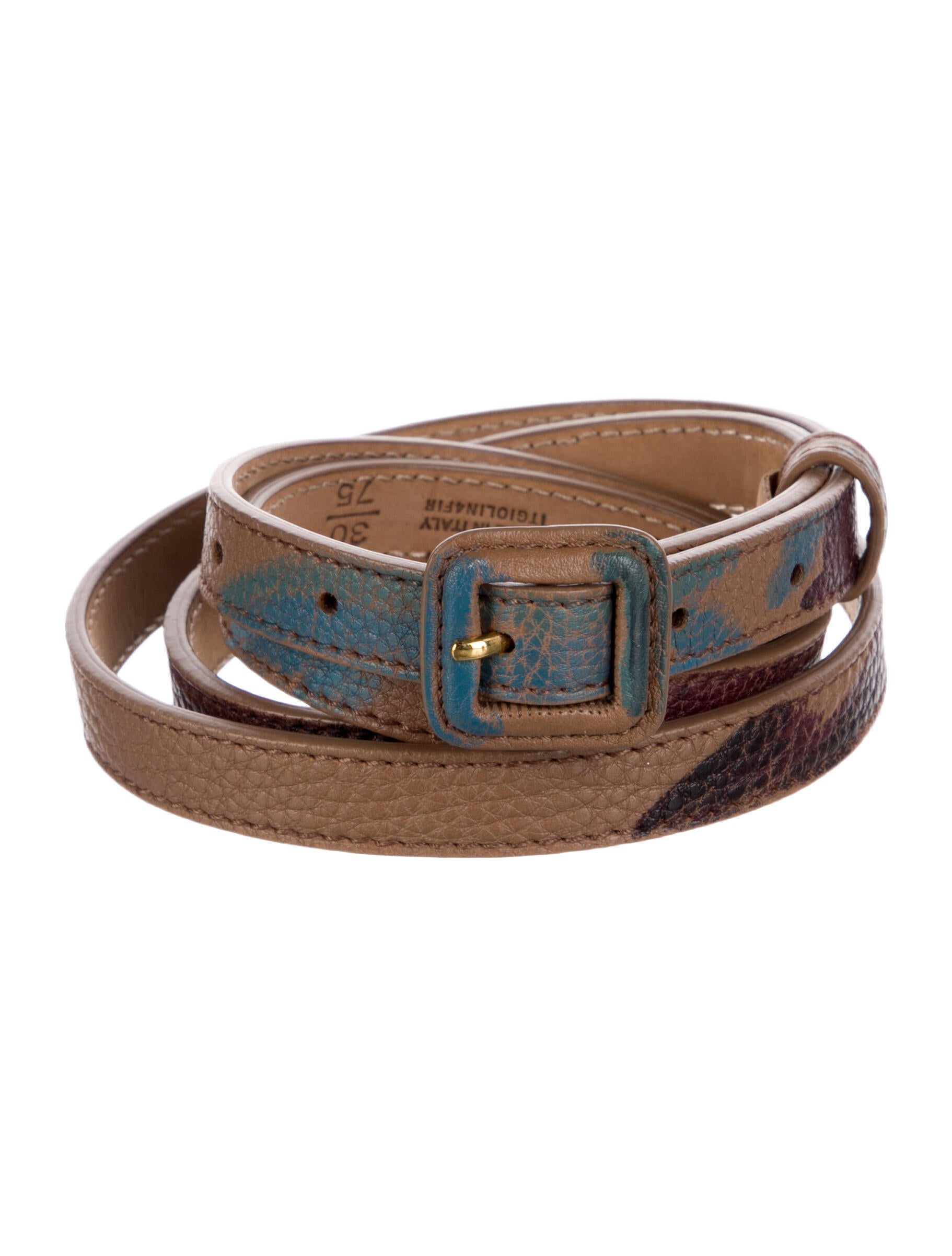 Burberry Prorsum Skinny Leather Waist Belt