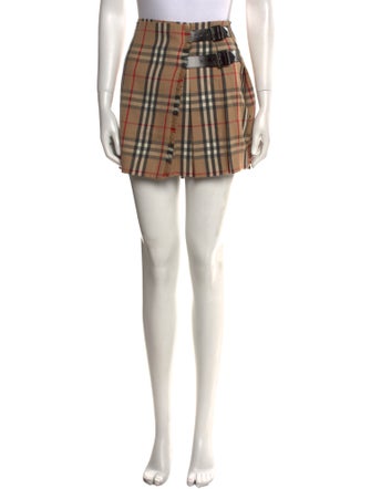 Burberry London Wool Mini Skirt