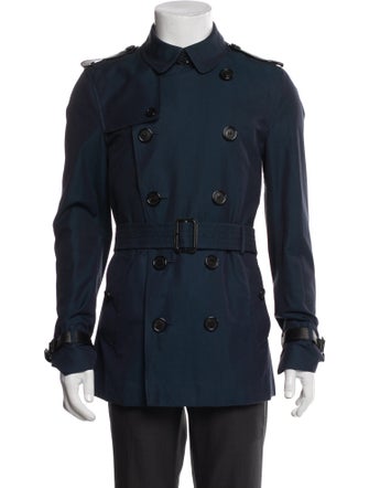 Burberry London Nova Check Pattern Trench Coat