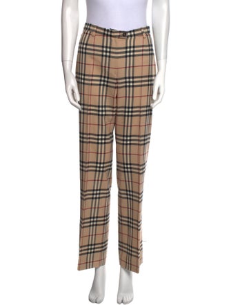 Burberry London Wool Straight Leg Pants