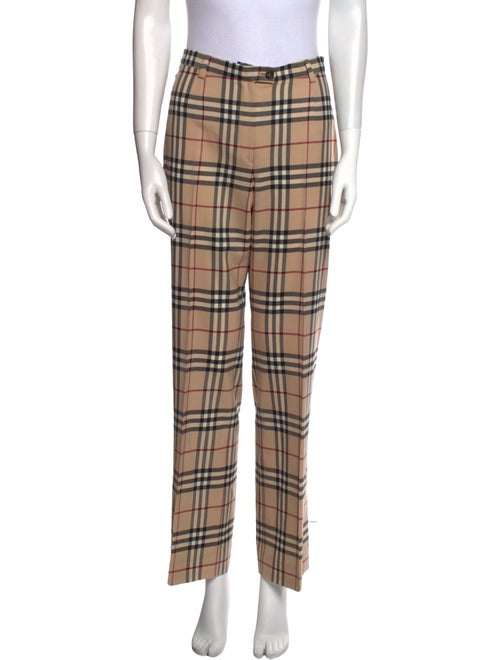 Burberry London Wool Straight Leg Pants