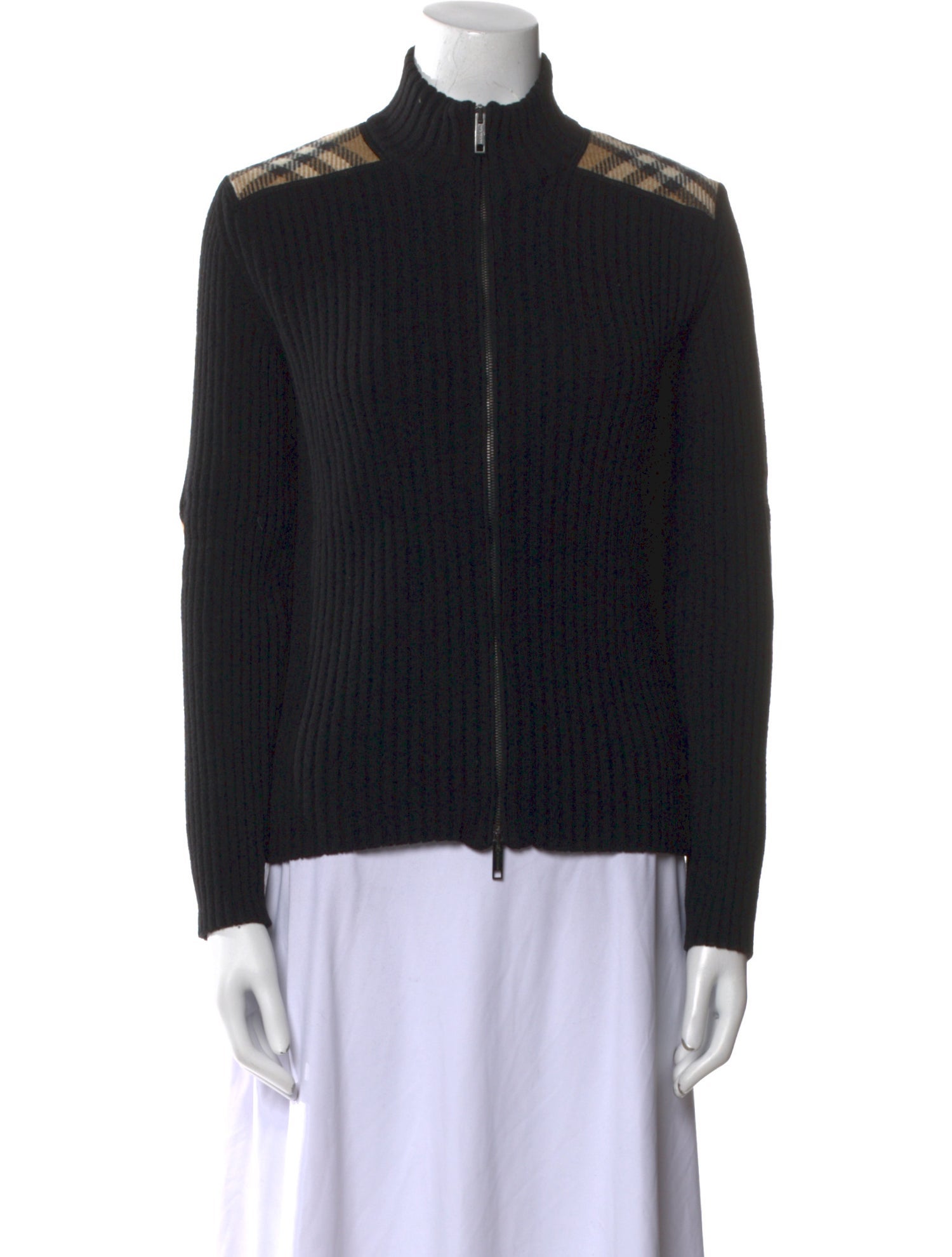 Burberry London Merino Wool Mock Neck Sweater