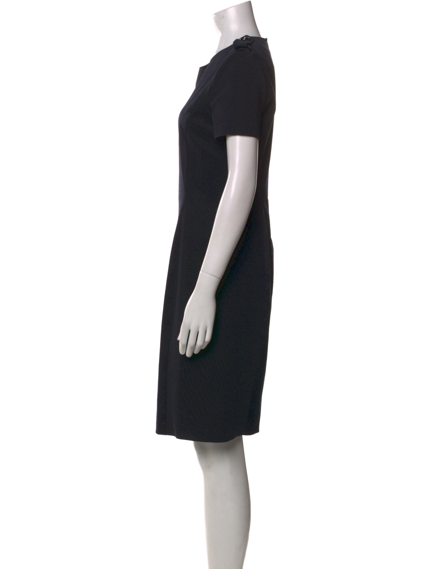 Burberry London Crew Neck Knee-Length Dress