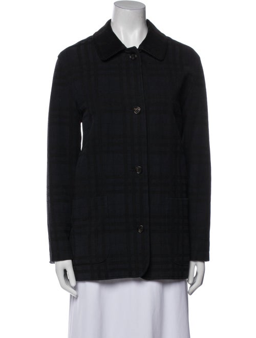 Burberry London Plaid Print Coat