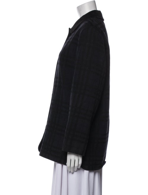 Burberry London Plaid Print Coat