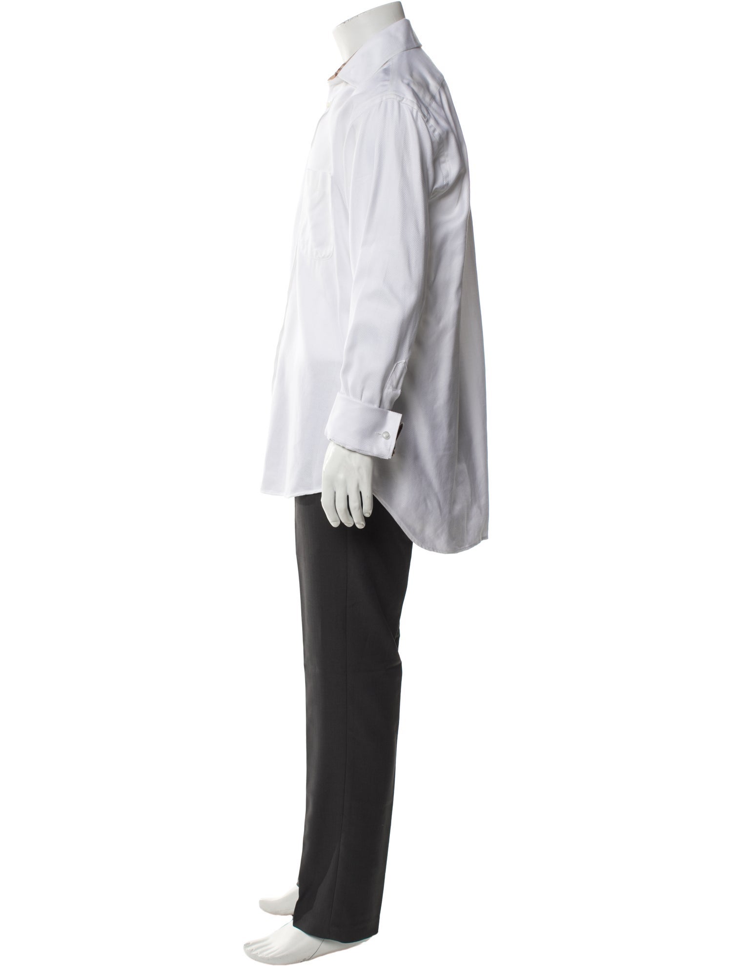 Burberry London Signature Logo Long Sleeve Dress Shirt