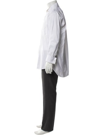 Burberry London Signature Logo Long Sleeve Dress Shirt