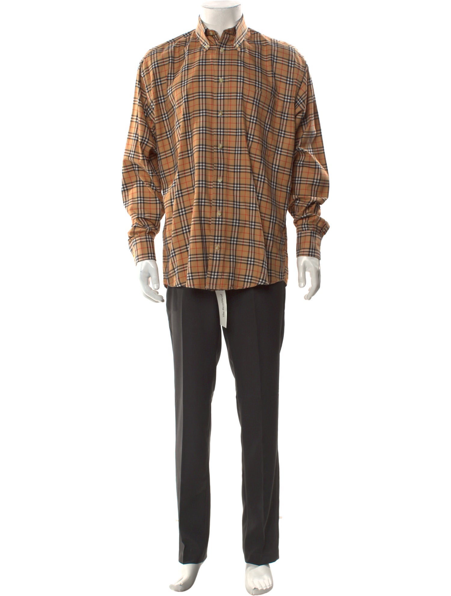 Burberry London Nova Check Pattern Long Sleeve Shirt