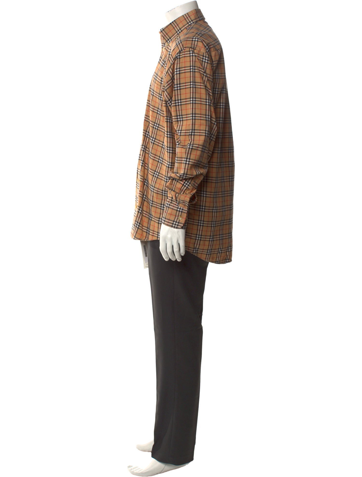 Burberry London Nova Check Pattern Long Sleeve Shirt