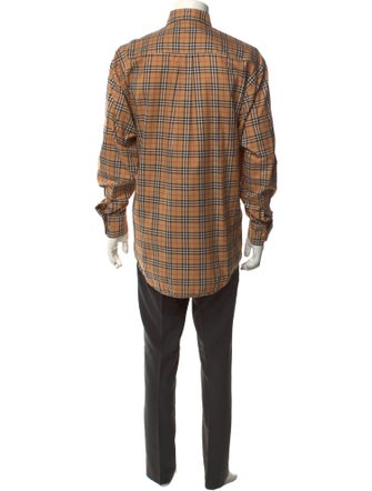 Burberry London Nova Check Pattern Long Sleeve Shirt