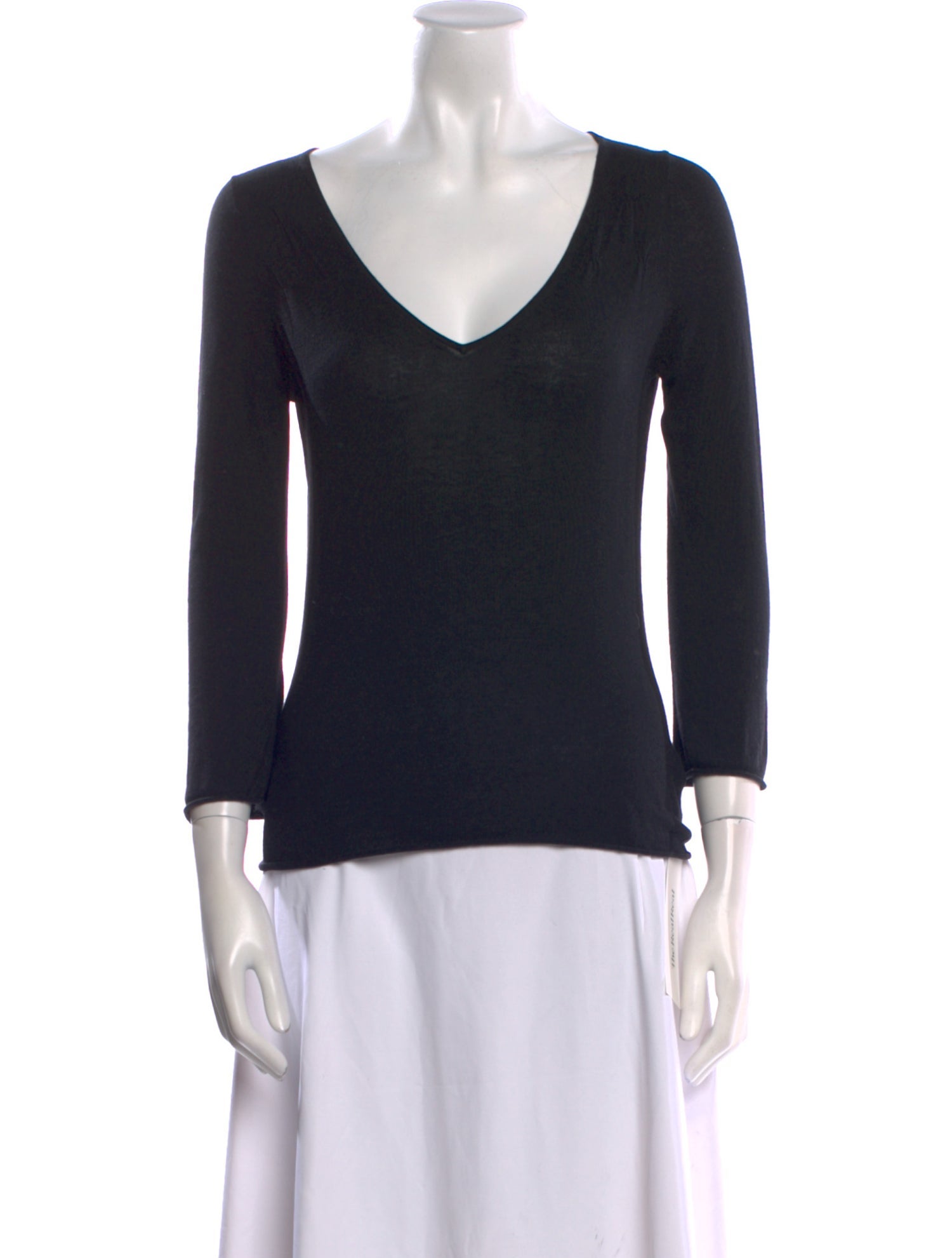 Burberry London Silk V-Neck Top