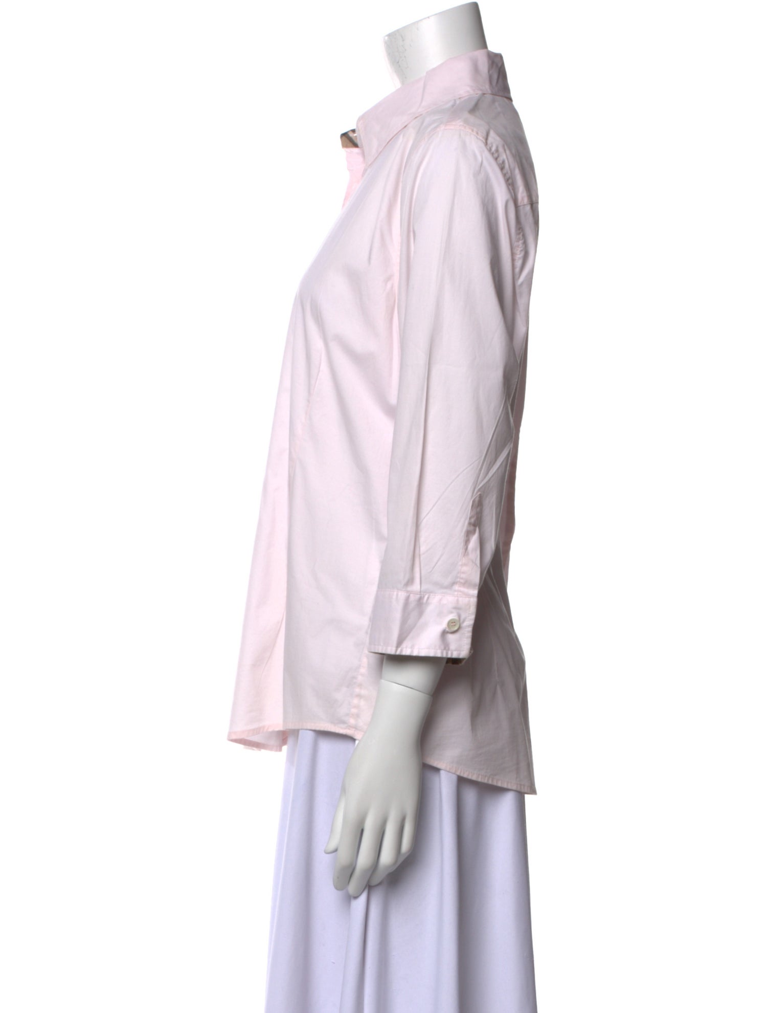 Burberry London Three-Quarter Sleeve Button-Up Top