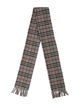Burberry London Wool Nova Check Pattern Scarf