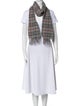 Burberry London Wool Nova Check Pattern Scarf