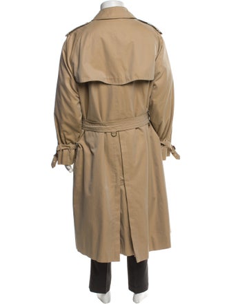 Burberry London Nova Check Pattern Trench Coat