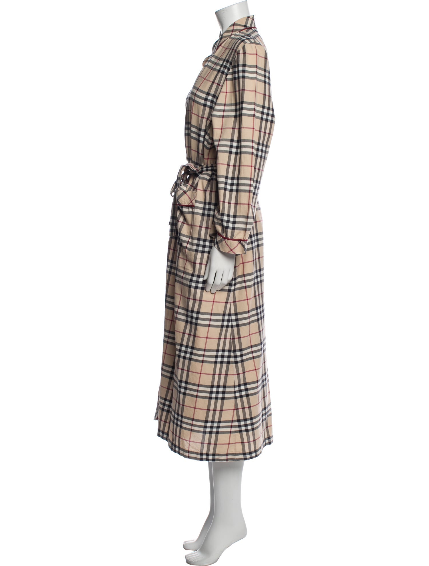 Burberry London Plaid Print Robe