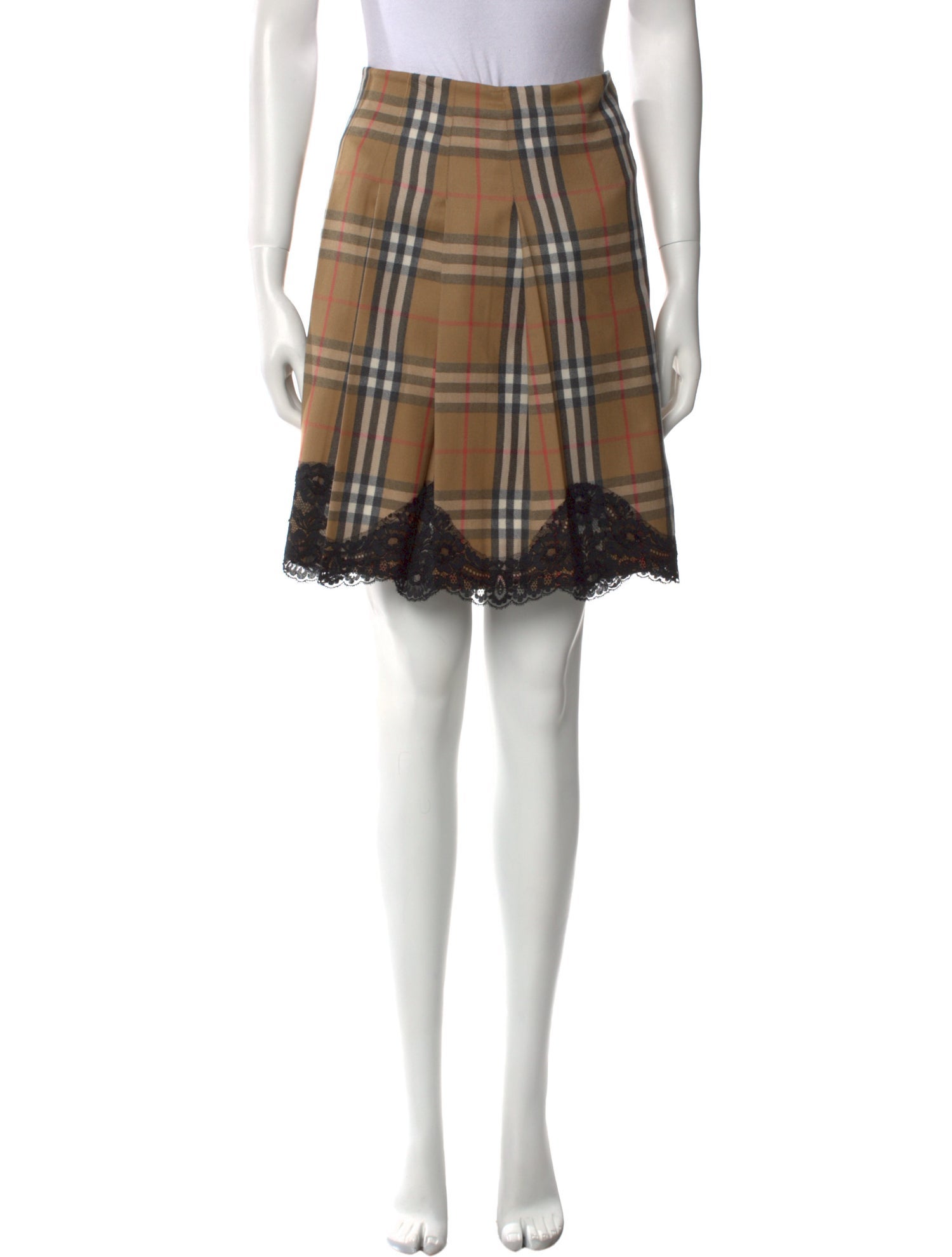 Burberry London Wool Knee-Length Skirt