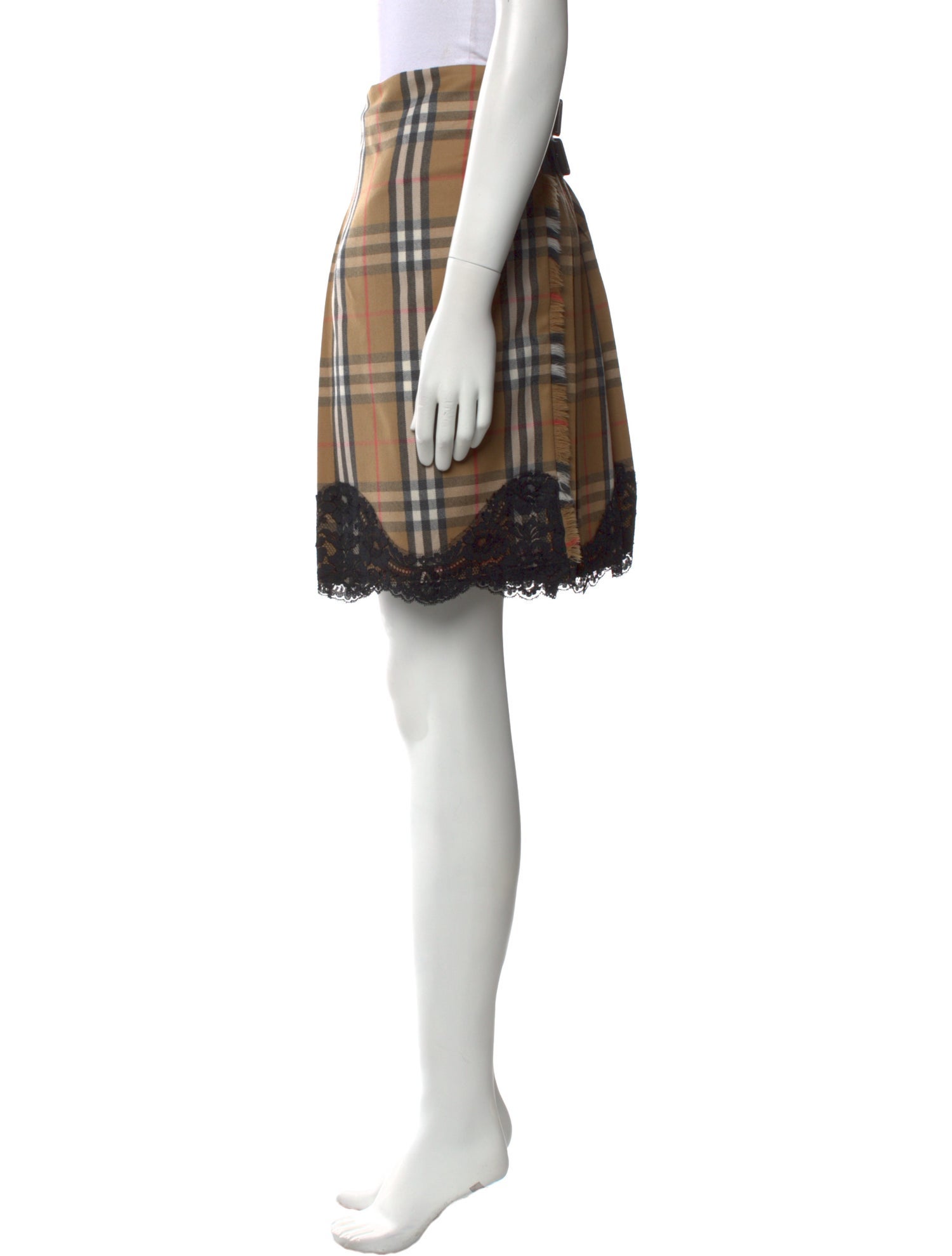 Burberry London Wool Knee-Length Skirt