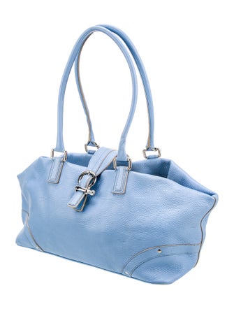 Burberry London Leather Top Handle Bag