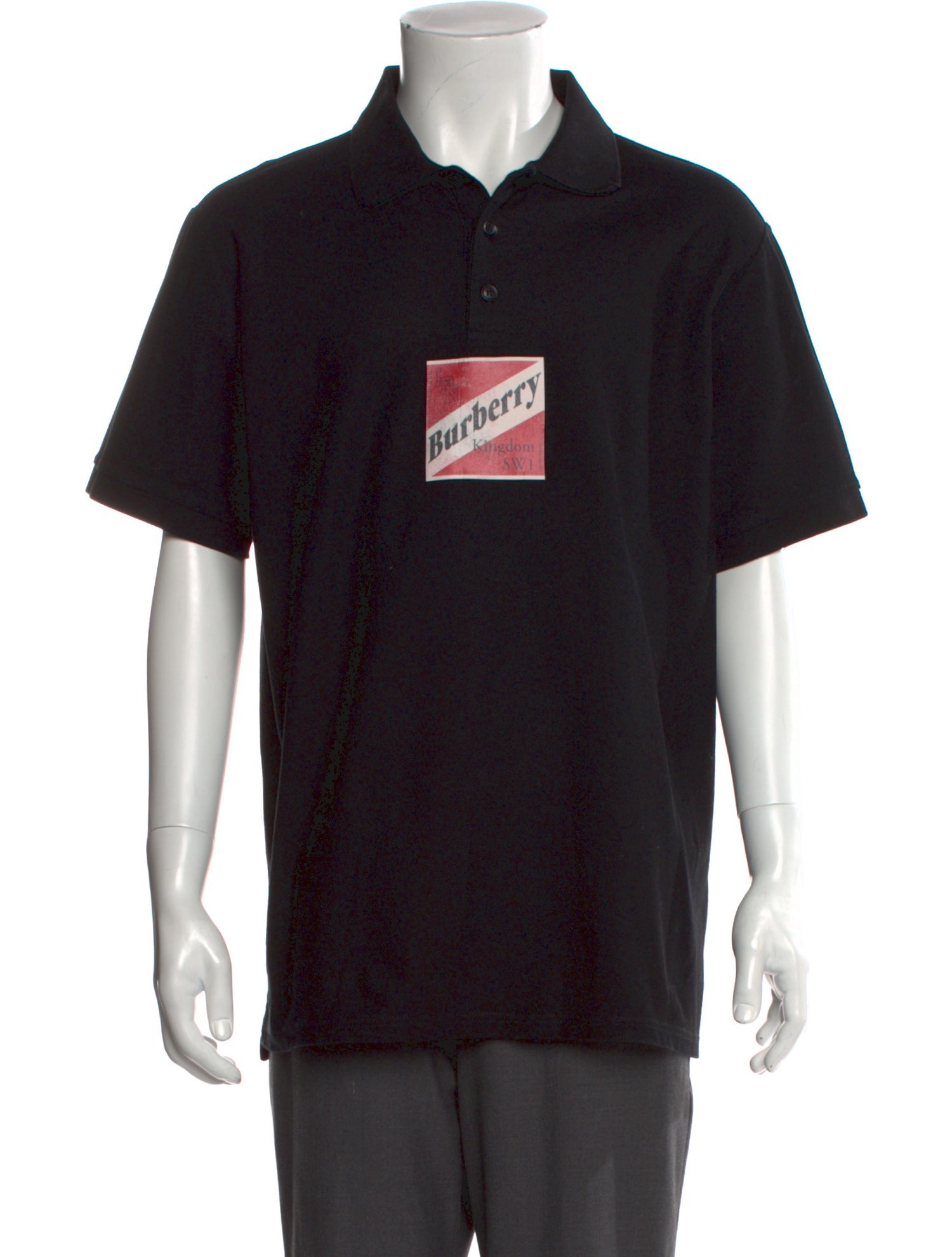 Burberry London House Check Pattern Collar Polo Shirt