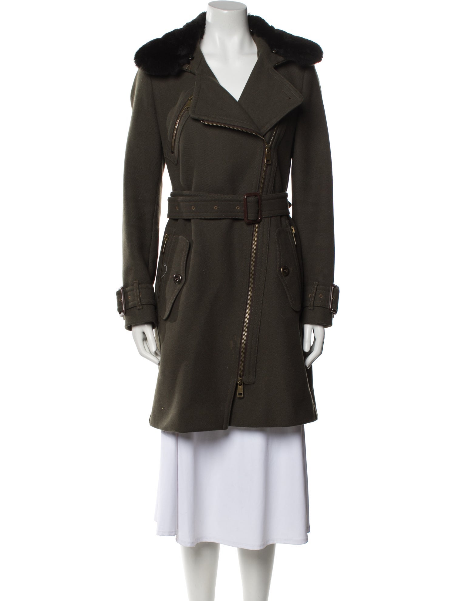 Burberry London Virgin Wool Trench Coat
