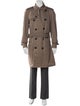 Burberry London Nova Check Pattern Trench Coat